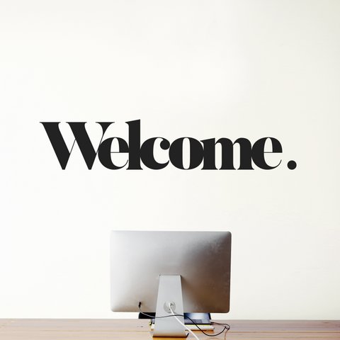 Welcome | Adhesive Lettering