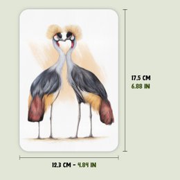 Postkarte, Valentinskarte, Tiergrußkarten, Kranichvögel