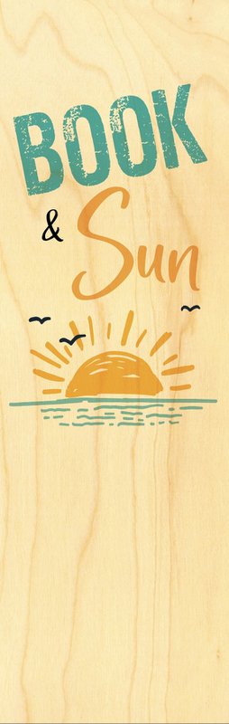MARQUE PAGE BOIS BOOK & SUN