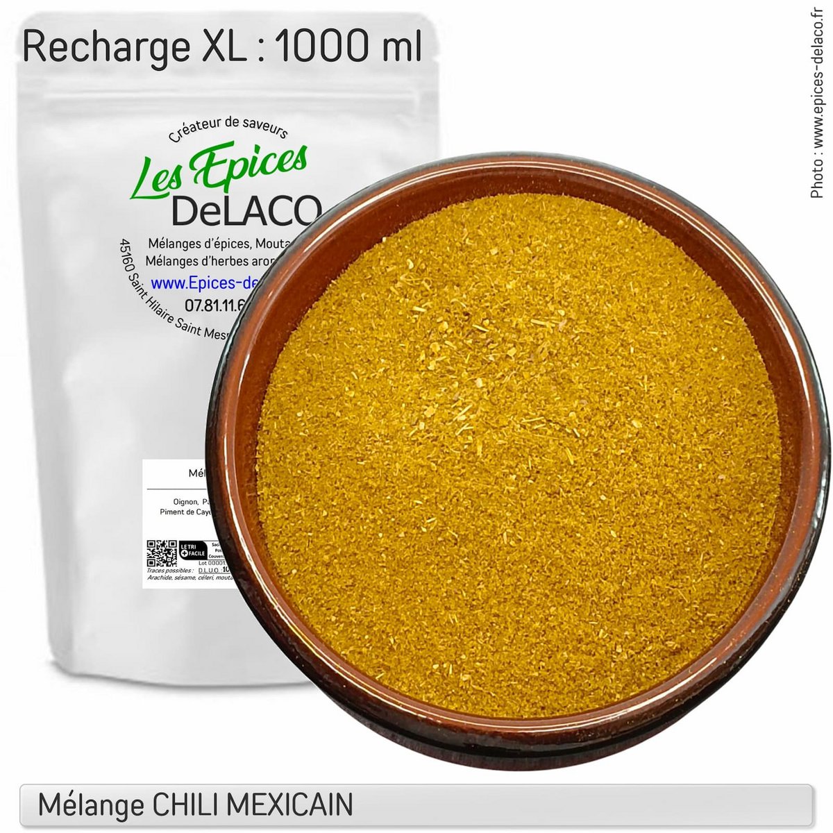 Mexikanischer Chili - Mischung aus Gewürz und Aromat - Eco -Wiederaufladung