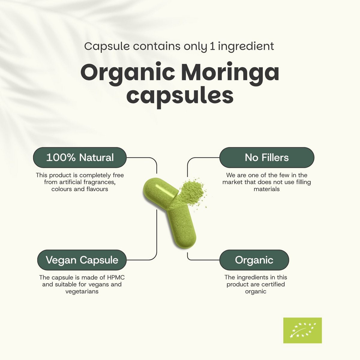 Kapsułki Moringa - 180 kapsułek Valuepack