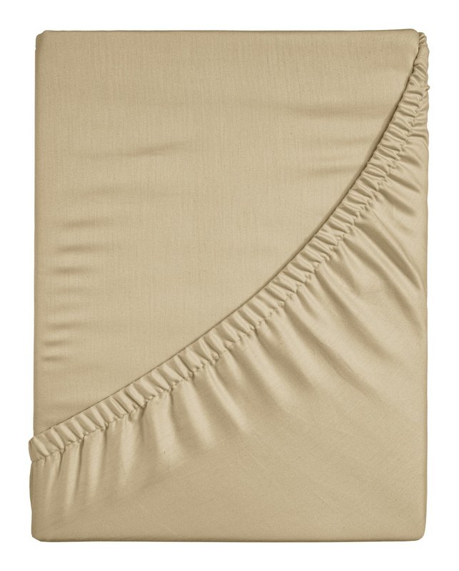 100% Cotton Satin Fitted Sheet Summer Glow