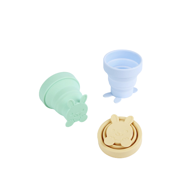 Kid Cups Becher Set, faltbar, 180ml, Motiv Osterhase, spülmaschinenfest