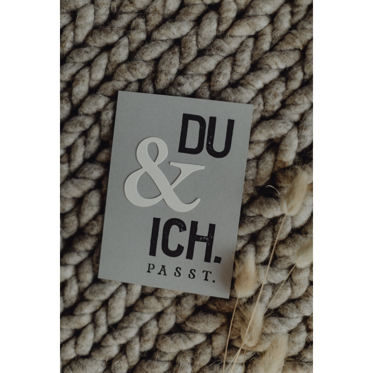 Carte postale timbrée "Du & ich"