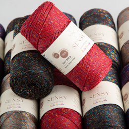 Sensy Premium 2mm Multi Sparkle - Cordón de macramé 90% polipropileno / 10% poliéster de 251 yardas