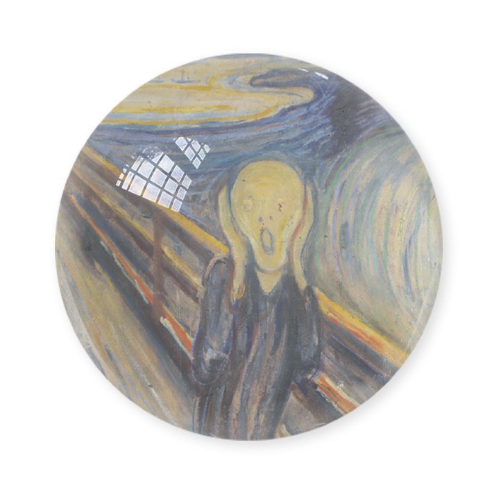 Glass Dome, Munch, The scream