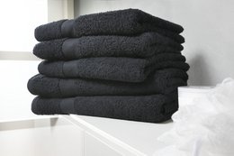 100% Cotton Towel Set Black