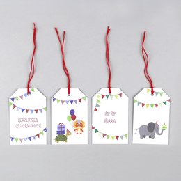 4 x Geschenkanhänger Max