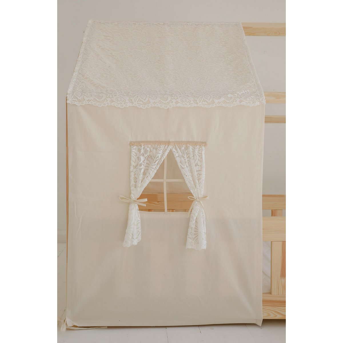 Dosel sobre cama en forma de casita "Boho", casita de cuna, Decoración para habitación de niño, casitas de bebé personalizadas, decoración de habitación bohemia