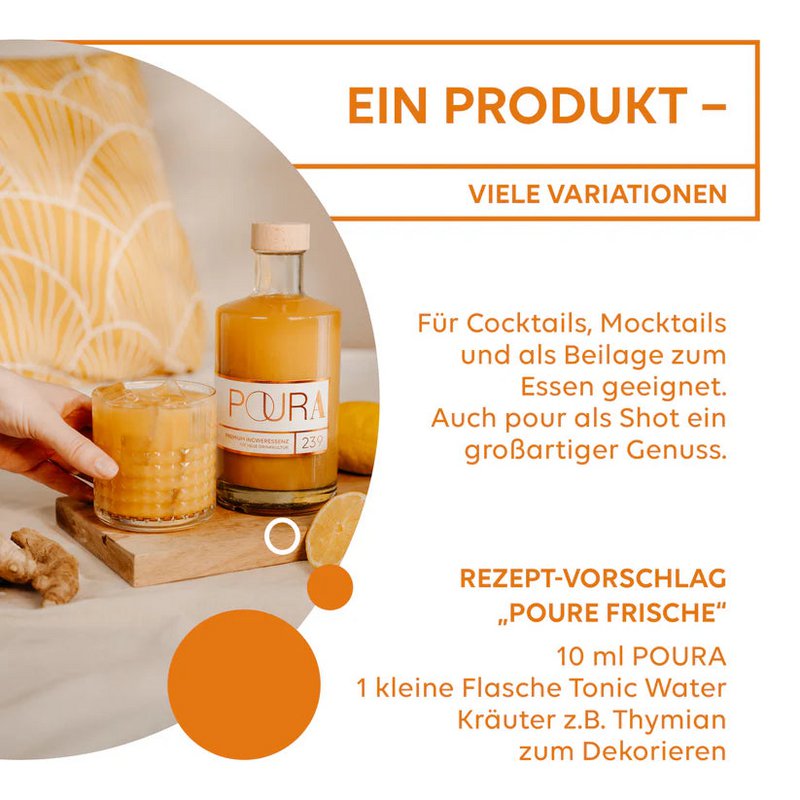 Syrop Poura BIO Premium Ingwer 95ml