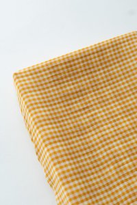 TISU diaper changing pad cover, Mustard Gingham