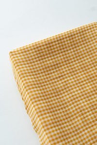 TISU diaper changing pad cover, Mustard Gingham