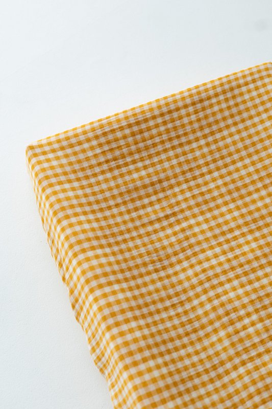 Coperchio di cambio del pannolino Tisu, senape Gingham