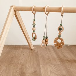 Babygym toys / Monsterra - sage