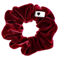 Fluwelen Scrunchie Bordeaux - BellodyÂ® (1 stuk - Bordeaux Rood)