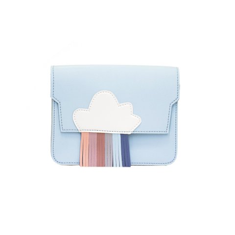 Children's shoulder bag - Rainbow - Blue