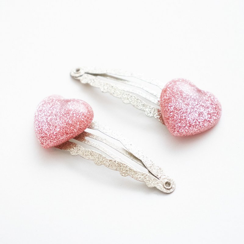 Duo Premium Haarspangen für Kinder – Sparkle Eclats de Coeurs