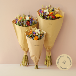 Droogbloemen - Veldboeket - Oranje