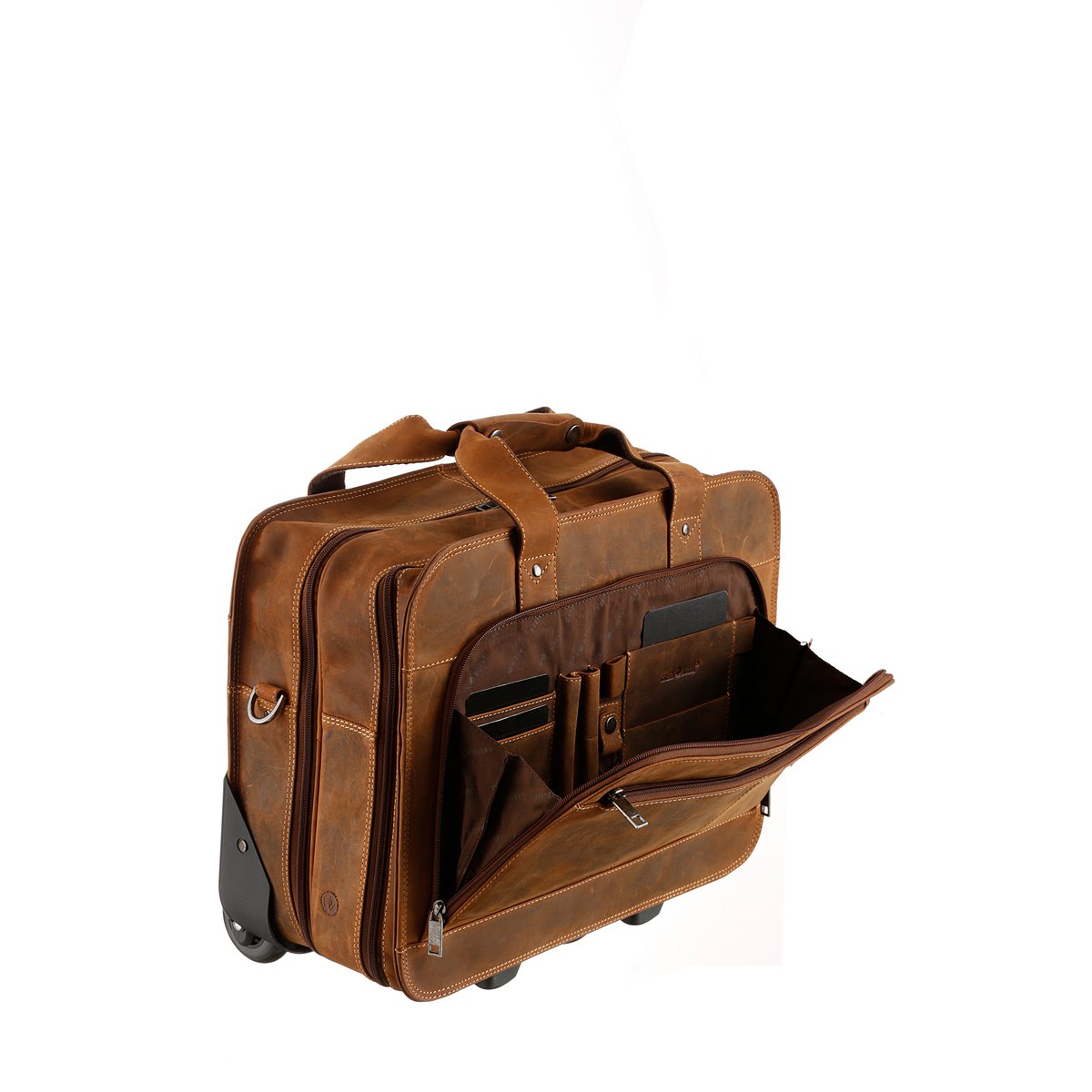 Vintage business trolley leather 1549-25