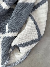 Muslin blanket - gray-white - 2.20 x 2.50 m FAIR