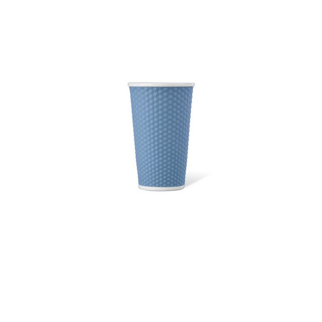 Tasse en porcelaine LAP 450ml avec silicone. grip nid d'abeille Bleu