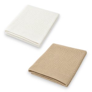 Baby Strickdecke » weiche Decke aus 100% Baumwolle » Babydecke 70x90cm » Krabbeldecke & Kuscheldecke » für Babys & Kleinkinder