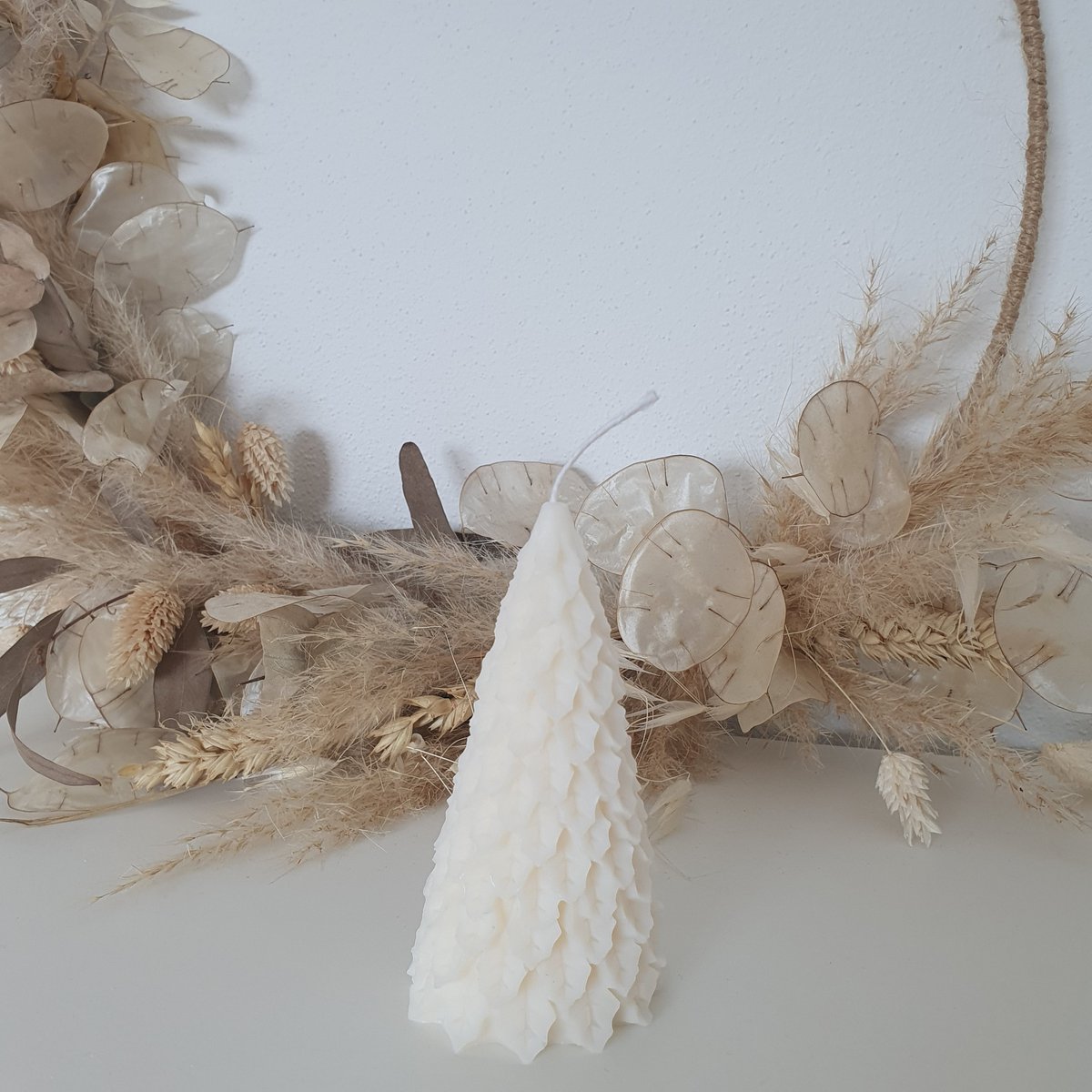 Bougie d’arbre de Noël | Bougie décorative en cire de colza | bougie | bougie pilier | Fait main