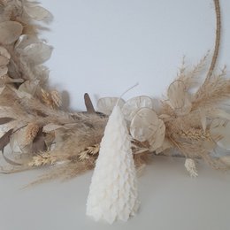 Bougie d’arbre de Noël | Bougie décorative en cire de colza | bougie | bougie pilier | Fait main