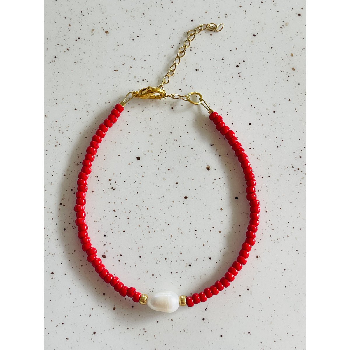 Armband Parel Rood