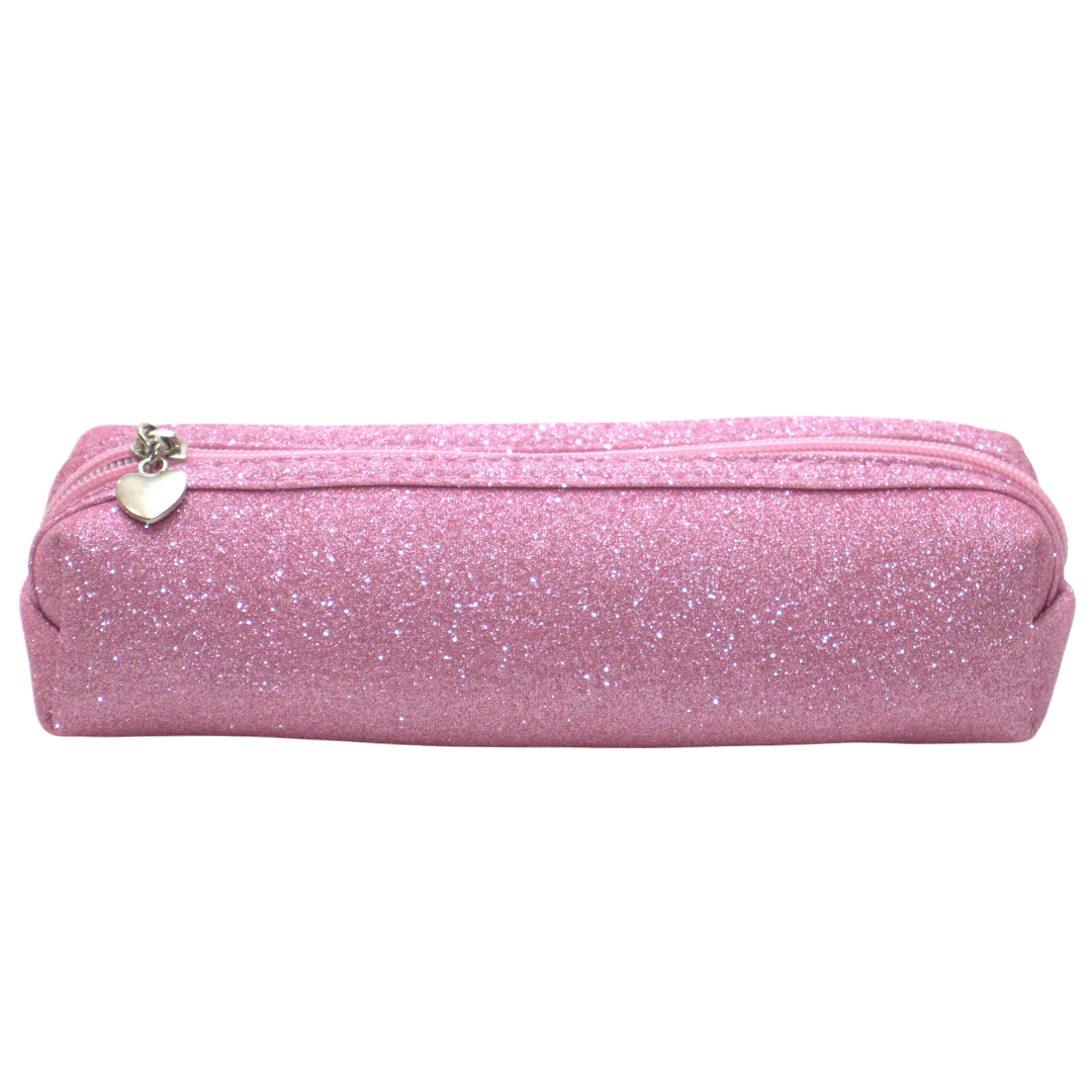Moon- The pink glitter pencil case