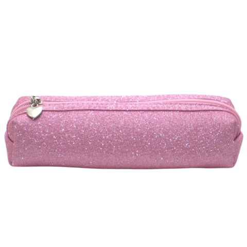 Moon- The pink glitter pencil case