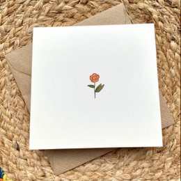 Kaart Bloempje met Blad