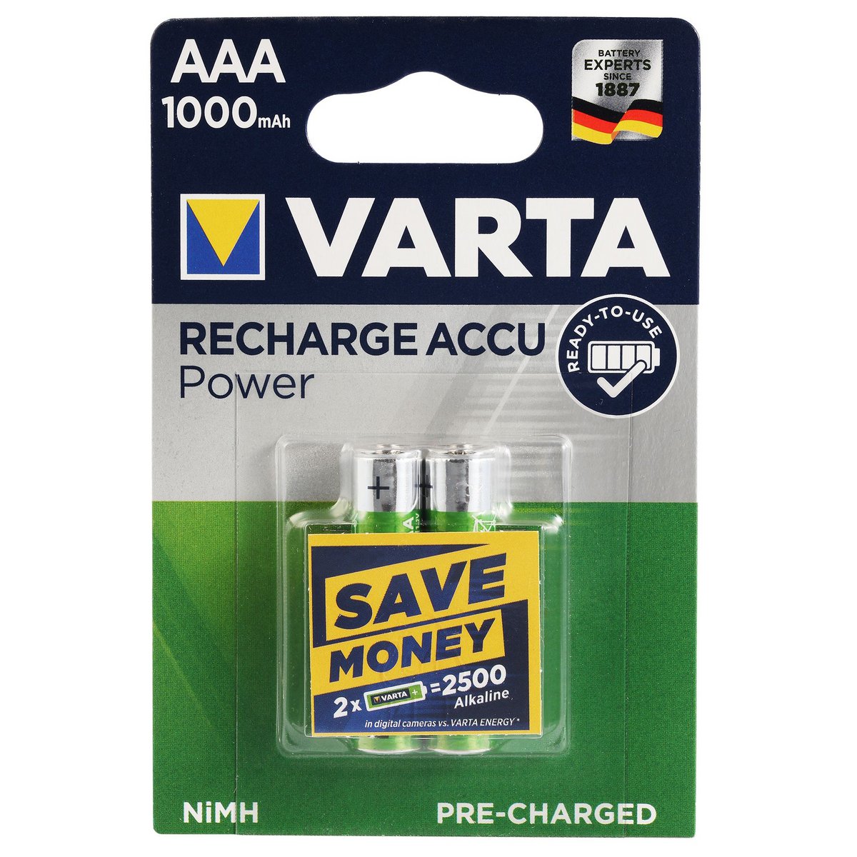 VARTA Laad ACCU Power AAA, 2er-blister op