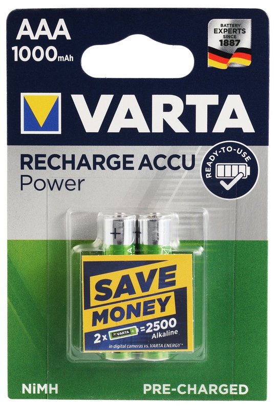 VARTA Laad ACCU Power AAA, 2er-blister op