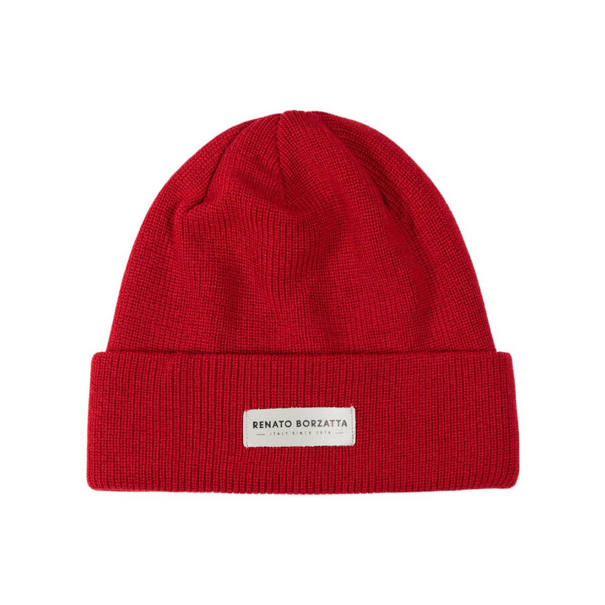 RB5001V | Monviso double -layer jersey beeh Mixed wool Made in Italy. Red color - single size