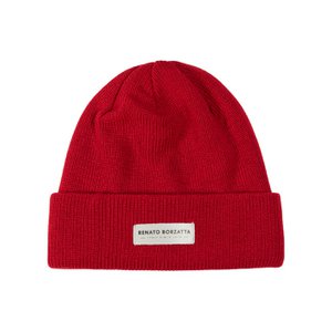 RB5001V | Monviso Double -Layer Jersey Beeh Mischwolle in Italien hergestellt. Rote Farbe - Einzelgröße