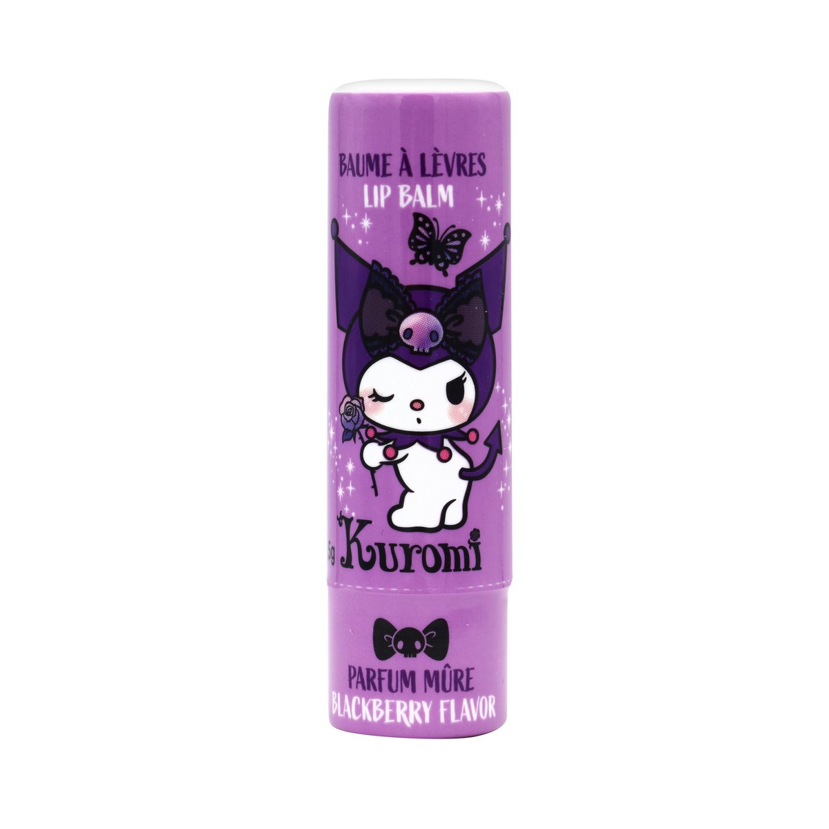 Kuromi  Lot 24 pièces de Baume à Lèvres, Soin des lèvres, Parfumés, Goûts, fraise, bonbon, Hydratation, Enfants, Vegan, 5 g, TAKE CARE