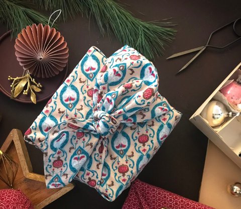 Furoshiki 3 Size Bundle - Single Sided - Teal - FabRap