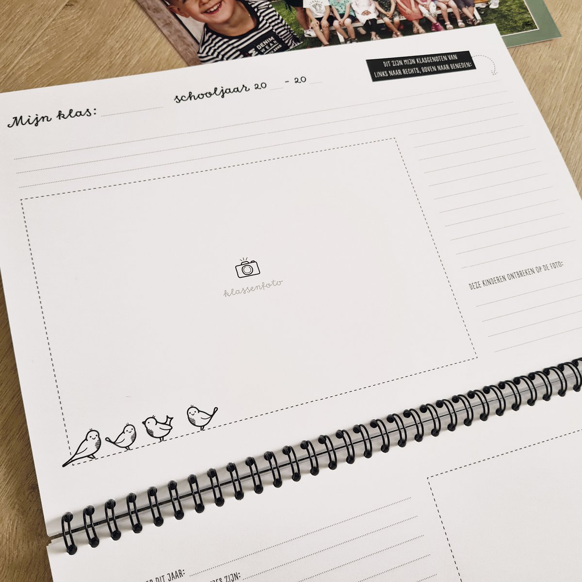 My school photo book | pink | fill-in book A4