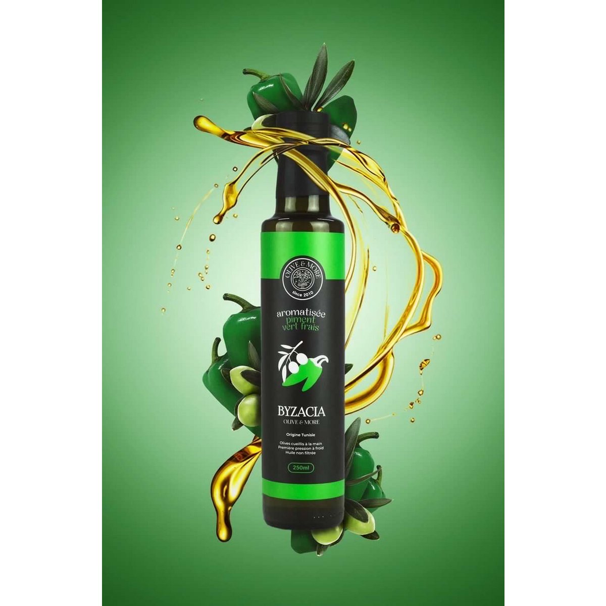 Oliwa z oliwek aromatyzowana świeżym zielonym pieprzem