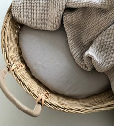 Crib blanket knitted SAND