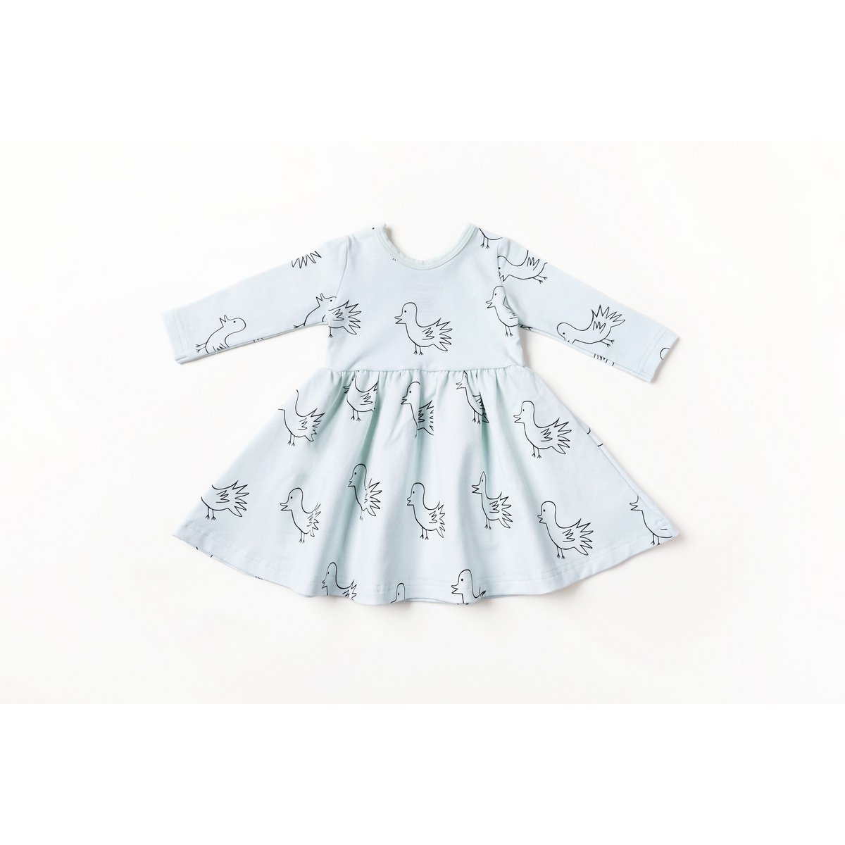 Langarmes Kleid mit Puppe-Doll den Vogel