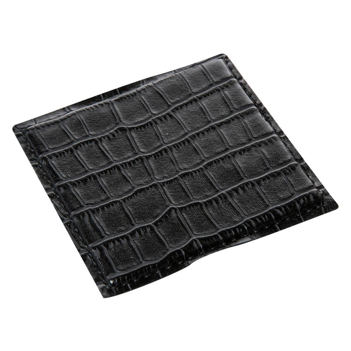 Juego de 6 posavasos de cristal croco negro