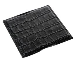 Juego de 6 posavasos de cristal croco negro