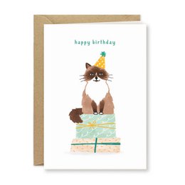 Carte d'anniversaire | Joyeux anniversaire | Chat