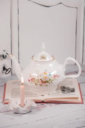 Theepot Engelse tuin 1200 ml Isabelle Rose