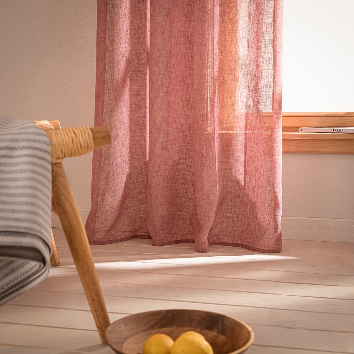 Eyelet Curtain 140x280cm GOFIS HOME  Combe Tree Brown 502/ 08