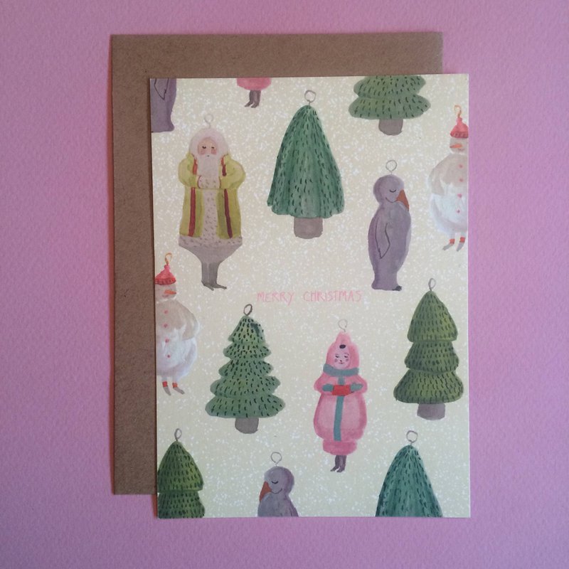 Vintage Ornaments Postcard (eco friendly)