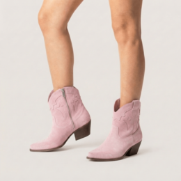 Vicky Pink Texan ankelstøvler