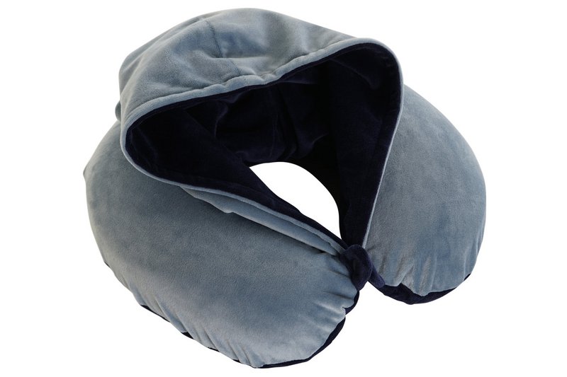 COJIN VIAJE POLIESTER 30X10X32 CAPUCHA AZUL MARINO RC208033
